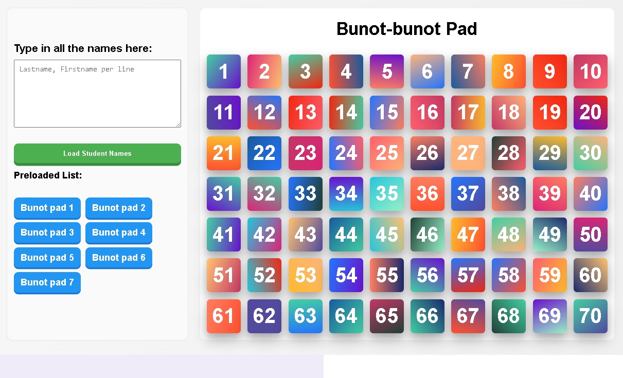 Bunot pad version 3